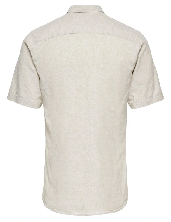 ONLY & SONS onsCAIDEN SS LINEN SHIRT RE 22009885