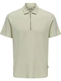 ONLY & SONS ONSCAL REG STRUCT SS HALFZIP POLO 22032821