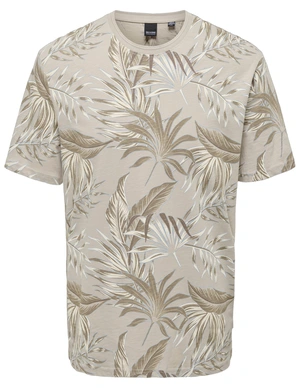 ONLY & SONS ONSKASH REG LEAF AOP SS TEE 22028689