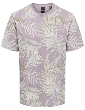 ONLY & SONS ONSKASH REG LEAF AOP SS TEE 22028689