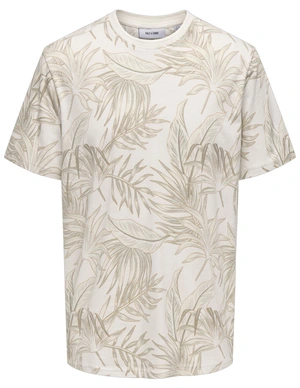 ONLY & SONS ONSKASH REG LEAF AOP SS TEE 22028689