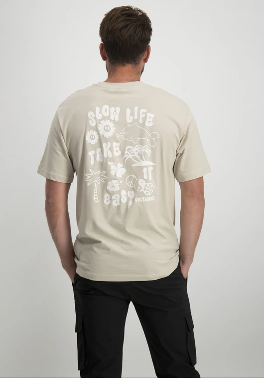 ONLY & SONS ONSMACE LIFE RLX FUNNY SS TEE 22029465