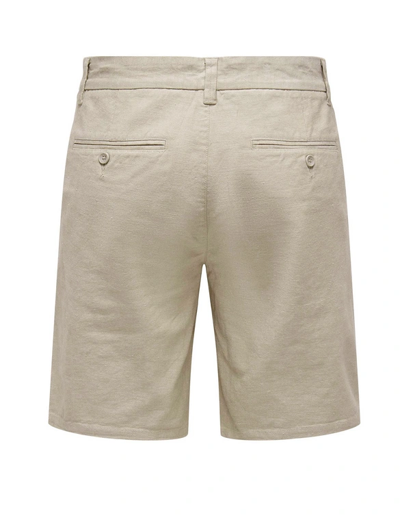 ONLY & SONS ONSMARK 0011 COTTON LINEN SHORTS 22024940