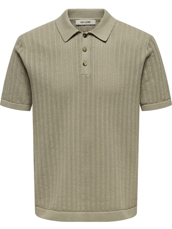 ONLY & SONS ONSMOON REG 12 SS POLO KNIT 22032760