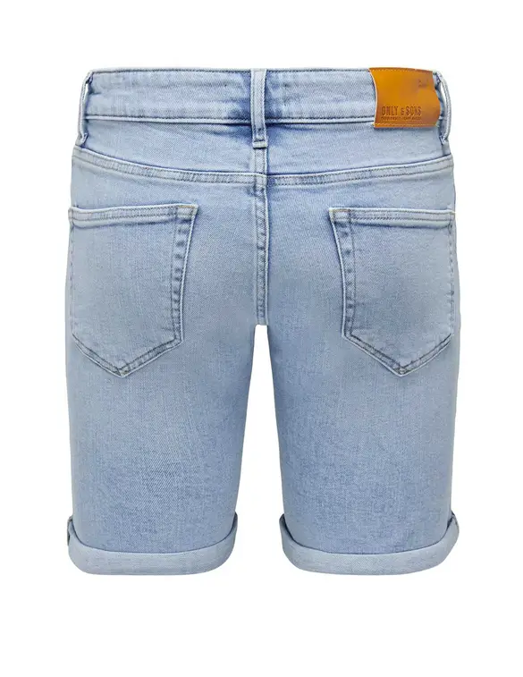 ONLY & SONS ONSPLY LIGHT BLUE 5189 SHORTS NOOS 22025189