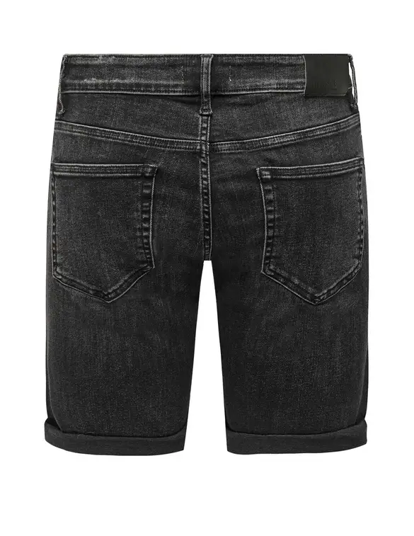 ONLY & SONS ONSPLY WASHED BLACK 5192 SHORTS NO 22025192