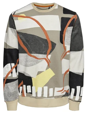 ONLY & SONS ONSROGER LIFE REG AOP CREW NECK SWE 22020689