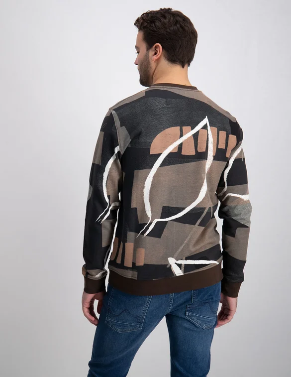 ONLY & SONS ONSROGER LIFE REG AOP CREW NECK SWE 22020689