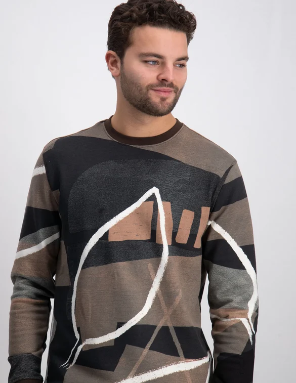 ONLY & SONS ONSROGER LIFE REG AOP CREW NECK SWE 22020689