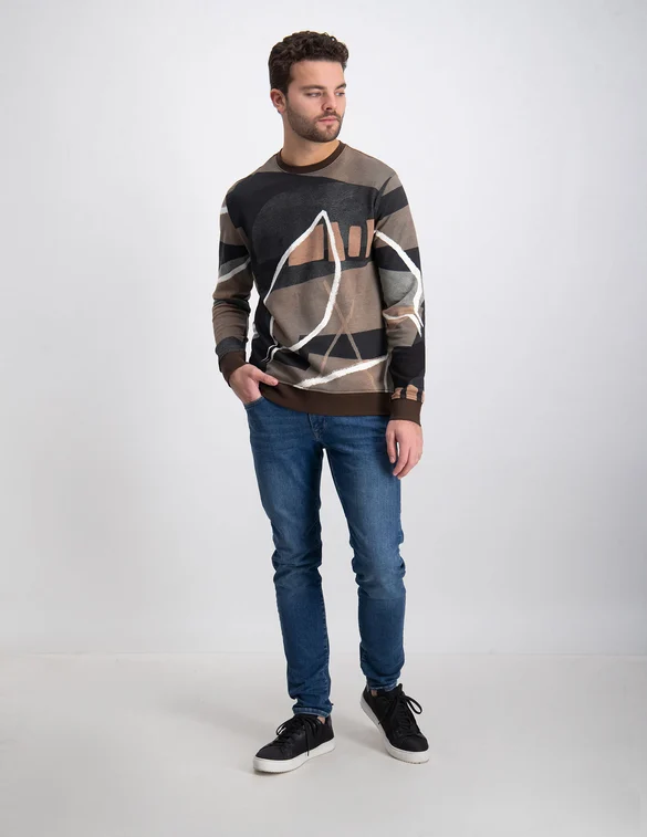 ONLY & SONS ONSROGER LIFE REG AOP CREW NECK SWE 22020689