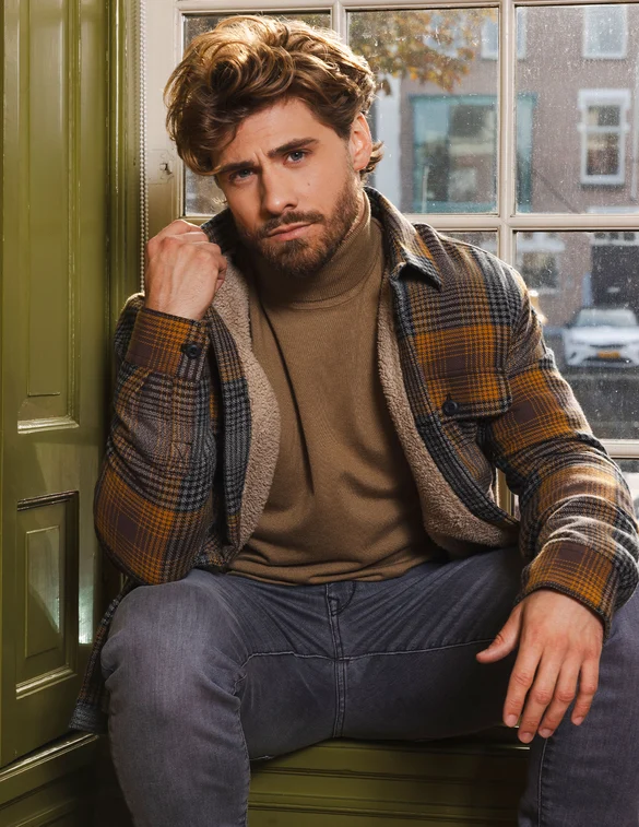 Petrol Men Knitwear Collar Basic M-3040-KWC002