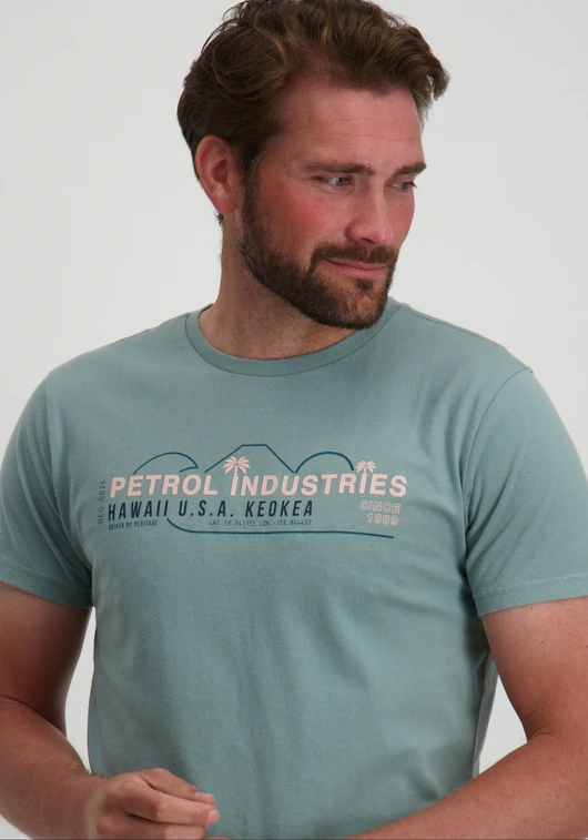 Petrol Men T-Shirt SS Classic Print M-1040-TSR157