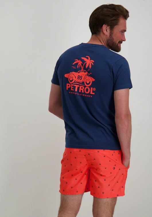 Petrol Men T-Shirt SS Classic Print M-1040-TSR165