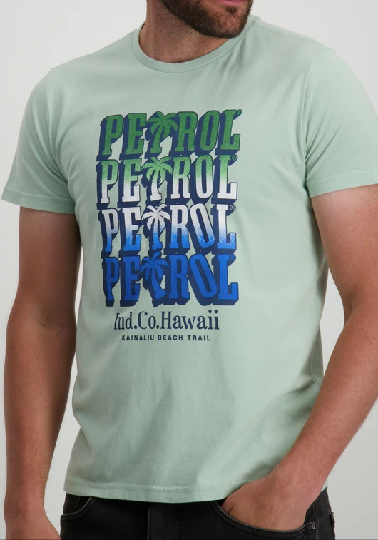 Petrol Men T-Shirt SS Classic Print M-1040-TSR666