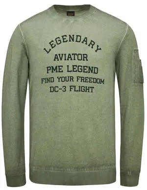 PME Legend Crewneck interlock cold dye PLS2302432