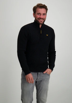 PME Legend Half zip collar cotton mix cable PKW2410305