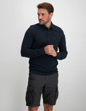 PME Legend Long sleeve polo rugged pique garm PPS2308802