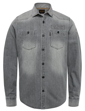 PME Legend Long Sleeve Shirt Ctn Black Denim PSI2209237