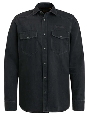 PME Legend Long Sleeve Shirt Ind Grey Denim PSI2310212