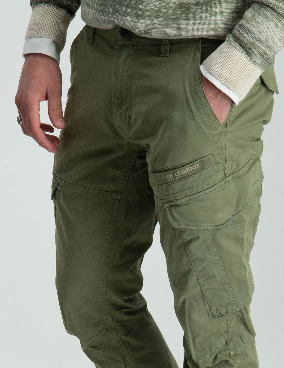 PME Legend NORDROP STRETCH TWILL PTR2302600-6379 leger groen kopen bij The Stone