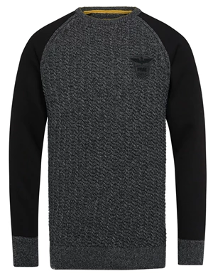 PME Legend R-neck knit sweat combination PKW2209324