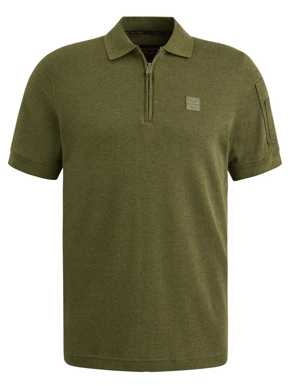 PME Legend Short sleeve polo interlock melang PPSS2503857