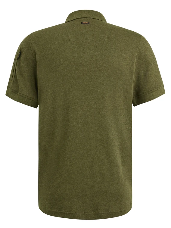 PME Legend Short sleeve polo interlock melang PPSS2503857