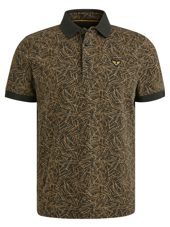 PME Legend Short sleeve polo slub jersey aop PPSS2506893