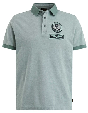 PME Legend Short sleeve polo two tone pique PPSS2403858