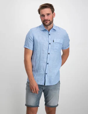 PME Legend Short Sleeve Shirt 100% Linen 2ton PSIS2305245
