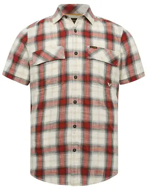 PME Legend Short Sleeve Shirt Ctn Yd Slub Che PSIS2303232