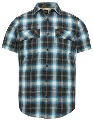 PME Legend Short Sleeve Shirt Ctn Yd Slub Che PSIS2303232