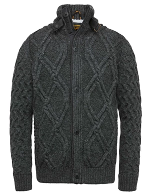 PME Legend Zip jacket heavy knit mixed yarn PKC2310320