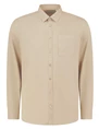 PureWhite Button up shirt with garment dye 24010209