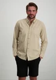 PureWhite Button up shirt with garment dye 24010209