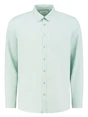 PureWhite Button up shirt with garment dye 24010209
