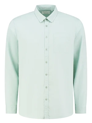 PureWhite Button up shirt with garment dye 24010209