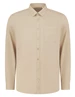 PureWhite Button up shirt with garment dye 24010209