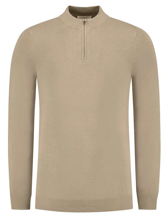 PureWhite Essential Knitwear Halfzip Sweater 10815