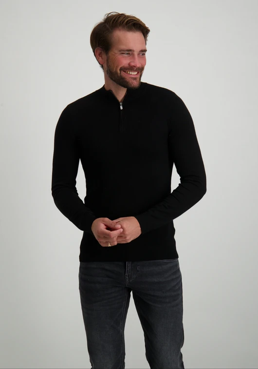 PureWhite Essential Knitwear Halfzip Sweater 10815