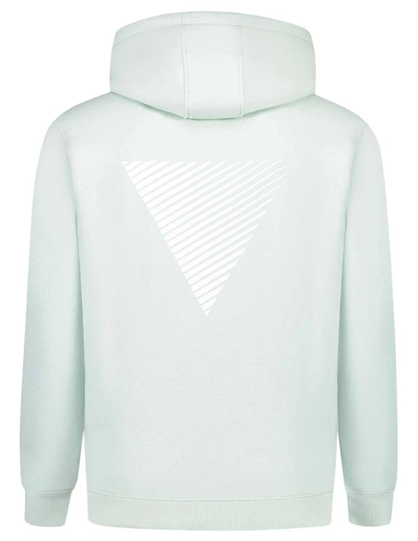 PureWhite Hoodie with front and triangle back 24010301