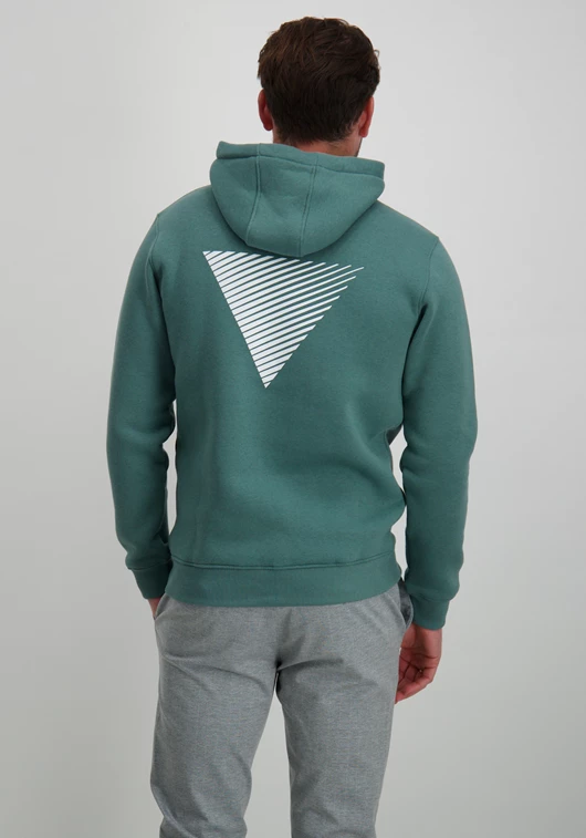 PureWhite Hoodie with front and triangle back 24010301
