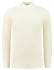 PureWhite jaquard washed mockneck 23030816