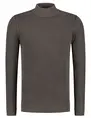 PureWhite jaquard washed mockneck 23030816