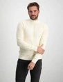 PureWhite jaquard washed mockneck 23030816