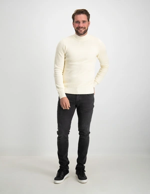 PureWhite jaquard washed mockneck 23030816