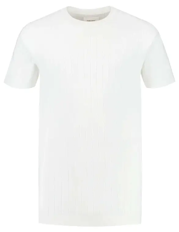 PureWhite Knitted short sleeve with drop need 24010808