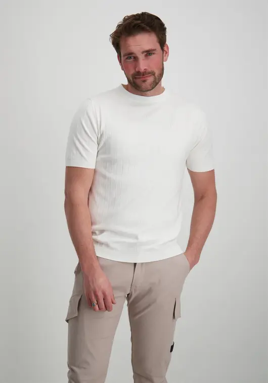 PureWhite Knitted short sleeve with drop need 24010808