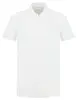 PureWhite Knitted shortsleeve polo half zip w 24010804