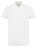 PureWhite Knitted shortsleeve polo half zip w 24010804